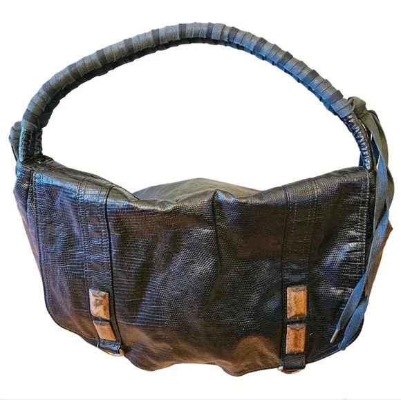 Matt and Nat Vegan  Leather Shoulder Bohemian Tote Bag Black. - Picture 6 of 14